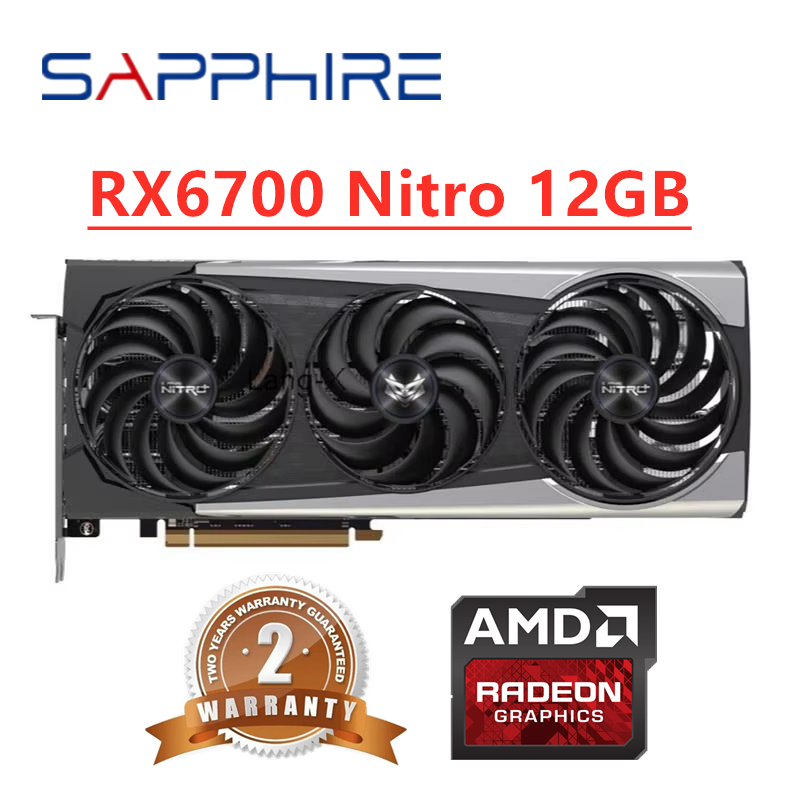 Rx 6700 Xt 12Gb Graphics Card - Sapphire RX 6700 XT 6700XT RX6700