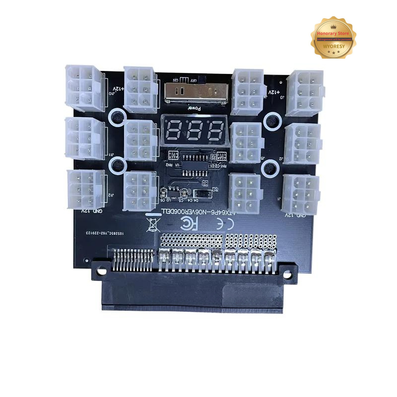 YD PCI-E 12V 50Pin to ATX 12 X - đánh giá và giá 2400W Server Psu Breakout Board