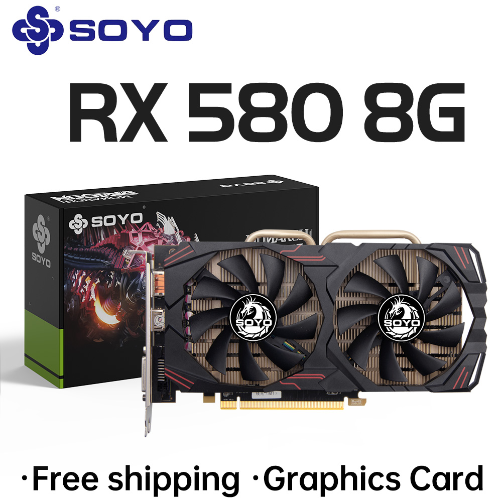 SOYO AMD Radeon RX580 8GB Grap - đánh giá và giá Rx 580 8Gb 2048Sp Gpu