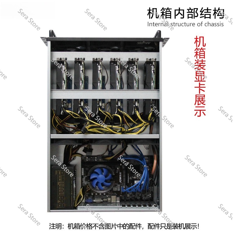 4U Multi-Graphics Card Chassis - đánh giá và giá 8 Gpu 4U Server Chassis